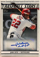 2020 Topps Juan Soto Baseball Stars Autograph Card