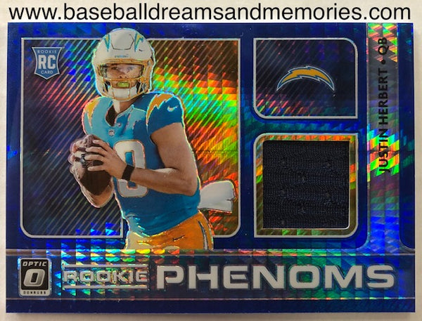 Justin Herbert Oregon Ducks Chargers Phenoms SP Rookie RC Holofoil  Refractor ROY