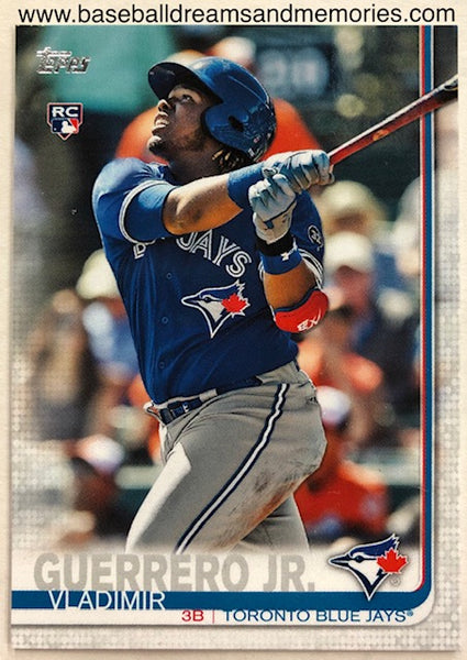 2019 Topps Vladimir Guerrero Jr. Short Print Rookie Card (No Number On Back)