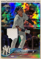 2020 Topps Chrome Gleyber Torres Retro Rookie Chrome Jersey Card