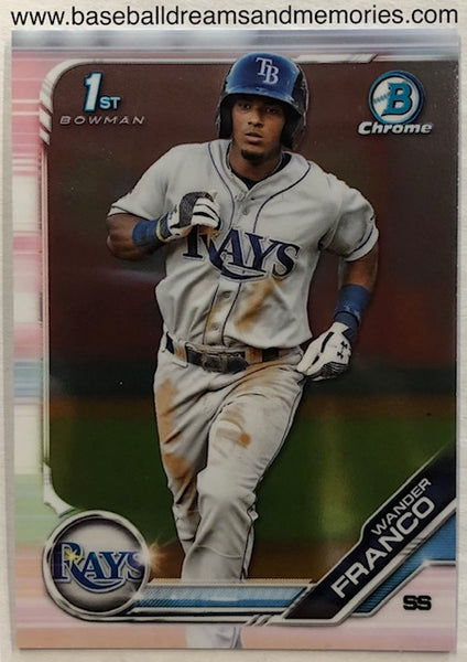 2019 Bowman Chrome Wander Franco 1st Bowman Card