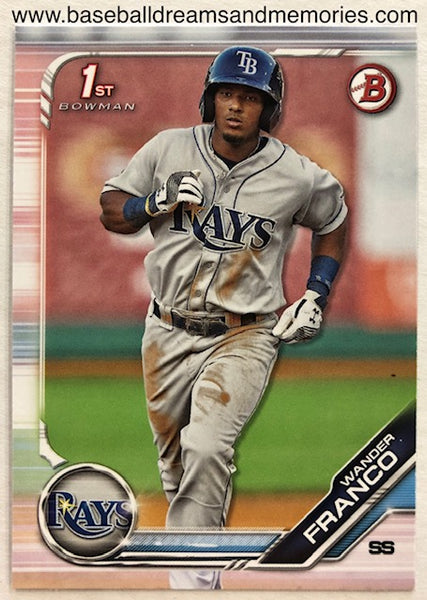 2019 Bowman Wander Franco 1st Bowman Card