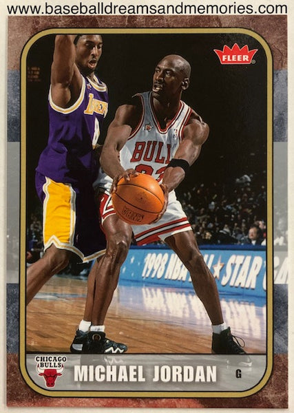 2007-08 Fleer Michael Jordan Kobe Bryant Card