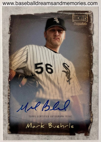 Mark Buehrle Signed Baseball, Autographed Mark Buehrle Baseball