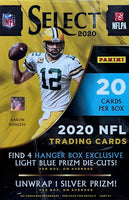 2020 Panini Select Football Hanger Box (Light Blue Prizms)