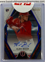 2021 Topps Tribute Alec Bohm Blue Parallel Autograph Card Serial Numbered 043/150