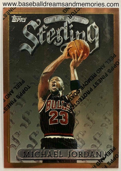 1996-97 Topps Finest Sterling Michael Jordan Card