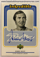 1999-00 Upper Deck Retro Jerry West Inkredible Autograph Card