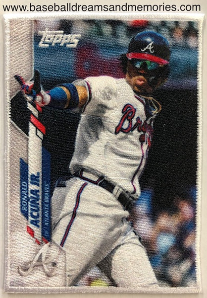 2020 Topps Update Ronald Acuna Jr. Silk Cloth Fabric Card