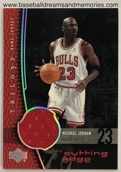 2004-05 Upper Deck Trilogy Michael Jordan The Cutting Edge Jersey Relic Card