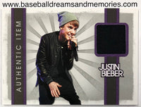 2012 Panini Justin Bieber Authentic Item Relic Card