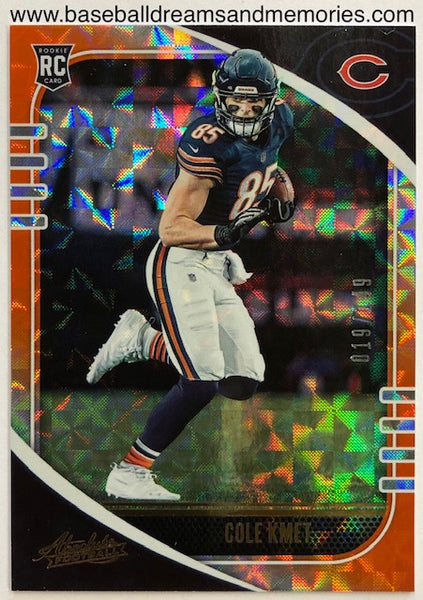 2020 Panini Absolute Cole Kmet Rookie Card Serial Numbered 19/149