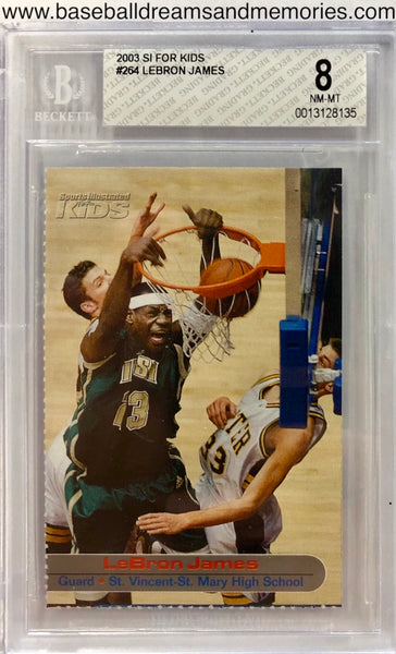 Lebron james sports illustrated best sale rookie card