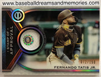 2021 Topps Tribute Fernando Tatis Jr Stamp Of Approval Jersey Card Serial Numbered 072/150