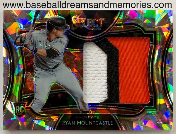 2021 Panini Select Ryan Mountcastle Jumbo Patch Cracked Ice Card Serial Numbered 12/25