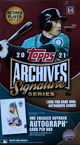 2021 Topps Archives Signature Series Retired Player Edition Baseball Hobby Box