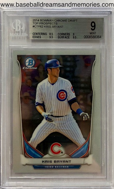 2015 Bowman Chrome Prospects Kris Bryant Refractor #D165//499 rc #BCP100 -  Sportsnut Cards