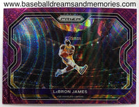 2020-21 Panini Prizm Lebron James Purple Wave Card (Kobe Bryant Tribute Dunk) BV$800