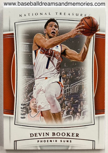 2019-20 Panini National Treasures Devin Booker Card Serial Numbered 05/99