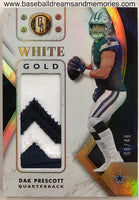 2018 Panini Gold Standard Dak Prescott White Gold Logo? Patch Card Serial Numbered 08/49