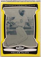 2009 Topps Finest Gary Sheffield Yellow Printing Plate Serial Numbered 1/1