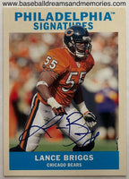 2009 Philadelphia Football Signatures Lance Briggs Autograph Card