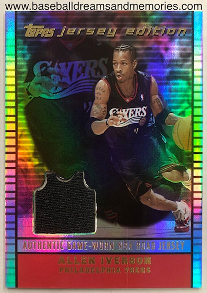 2002-03 Topps Jersey Edition Allen Iverson Jersey Card