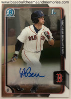 2015 Bowman Chrome Draft Andrew Benintendi 1st Bowman Autograph Card