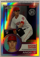 2018 Topps Chrome Shohei Ohtani 1983 Refractor Rookie Card