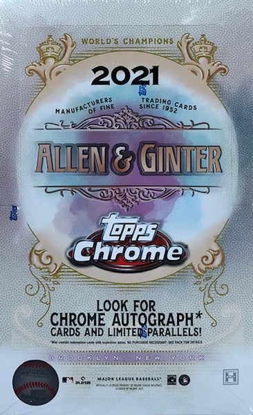 2021 Topps Allen & Ginter Chrome Baseball Hobby Box