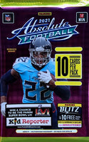 2021 Panini Absolute Football Mega Box Retail Pack (Red Parallels)