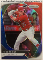 2020 Panini Prizm Mike Trout Red, White & Blue Parallel Card