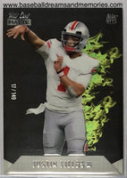 2021 Wild Card Matte Justin Fields Rookie Heat Green Card Serial Numbered 17/149