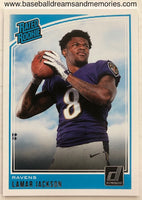 2018 Panini Donruss Lamar Jackson Rated Rookie Card