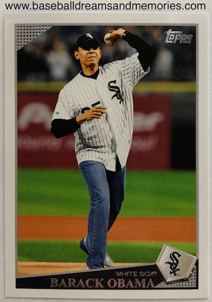 2009 Topps Barack Obama Chicago White Sox Card