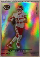 2019 Panini Chronicles Dynagon Patrick Mahomes II Gold Parallel Card Serial Numbered 09/10