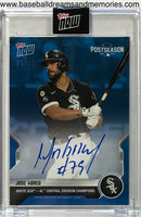 2021 Topps Now Jose Abreu Postseason White Sox AL Central Division Champions Autograph Card Serial Numbered 30/49