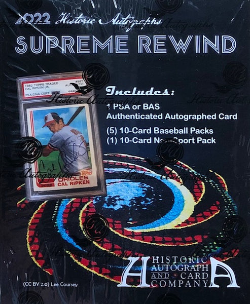 2022 Historic Autographs Supreme Rewind Hobby Box