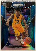 2019 Panini Prizm Draft Picks Ja Morant Blue Refractor Parallel Rookie Card