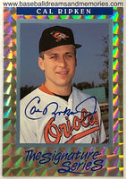 1991 Leaf Cal Ripken Jr The Signature Series Gold Metallic Foil Autograph Card