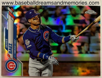 2020 Topps Chrome Javier Baez Short Print Variation Refractor