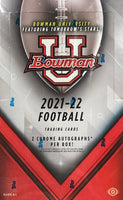 2021-22 Bowman Chrome University Football Hobby Box