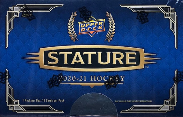 2020-21 Upper Deck Stature Hockey Hobby Box (Call 708-371-2250 For Pricing & Availability)