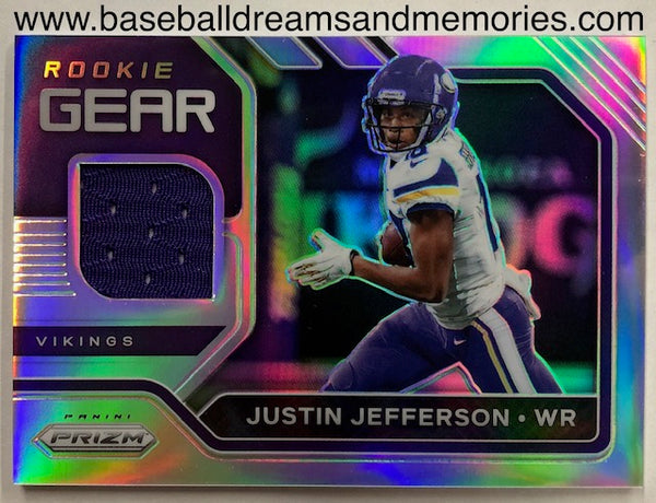 2020 Panini Prizm Justin Jefferson Rookie Gear Jersey Card