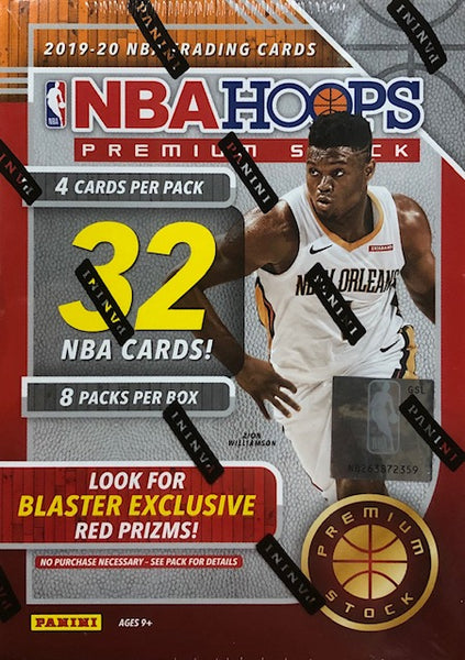 2019-20 Panini NBA Hoops Premium Stock Basketball Blaster Box