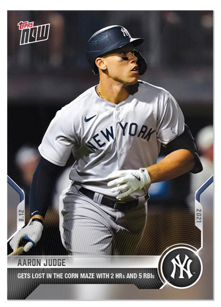 2021 Topps Now Aaron Judge Field of Dreams Card GETS LOST IN THE