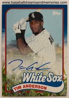 2020 Topps Archives Tim Anderson Cornfield (Field of Dreams) Autograph Card