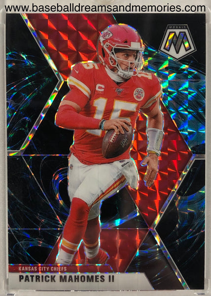 2020 Panini Mosaic Patrick Mahomes II Genesis Parallel Card